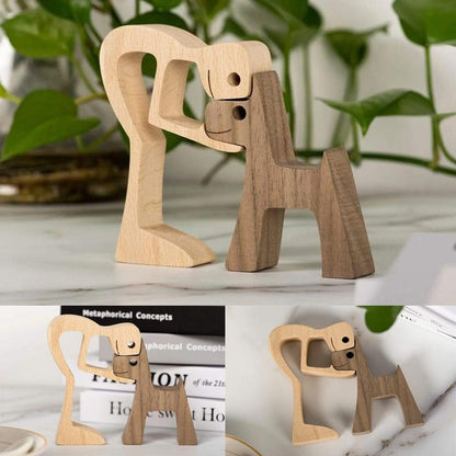 Handcrafted Wooden Animal Figurine Table Decor