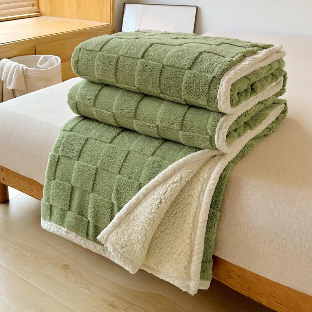 Soft Checkerboard Throw Blanket - Luxicro