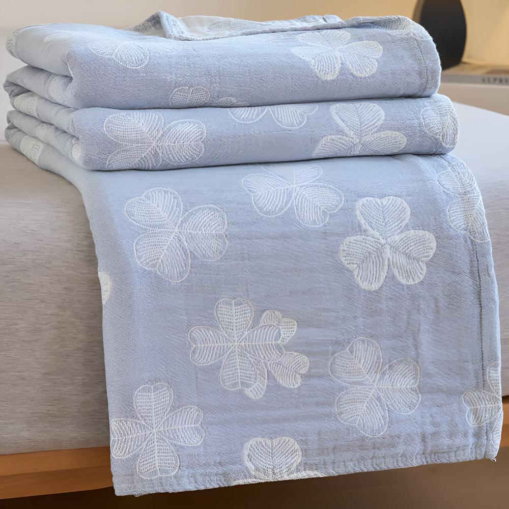 Lucky Green Plush Throw Blanket