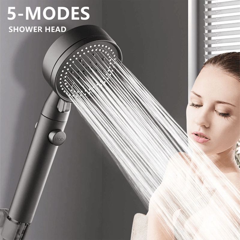 Advanced 5 Mode Shower Head with Control Button
