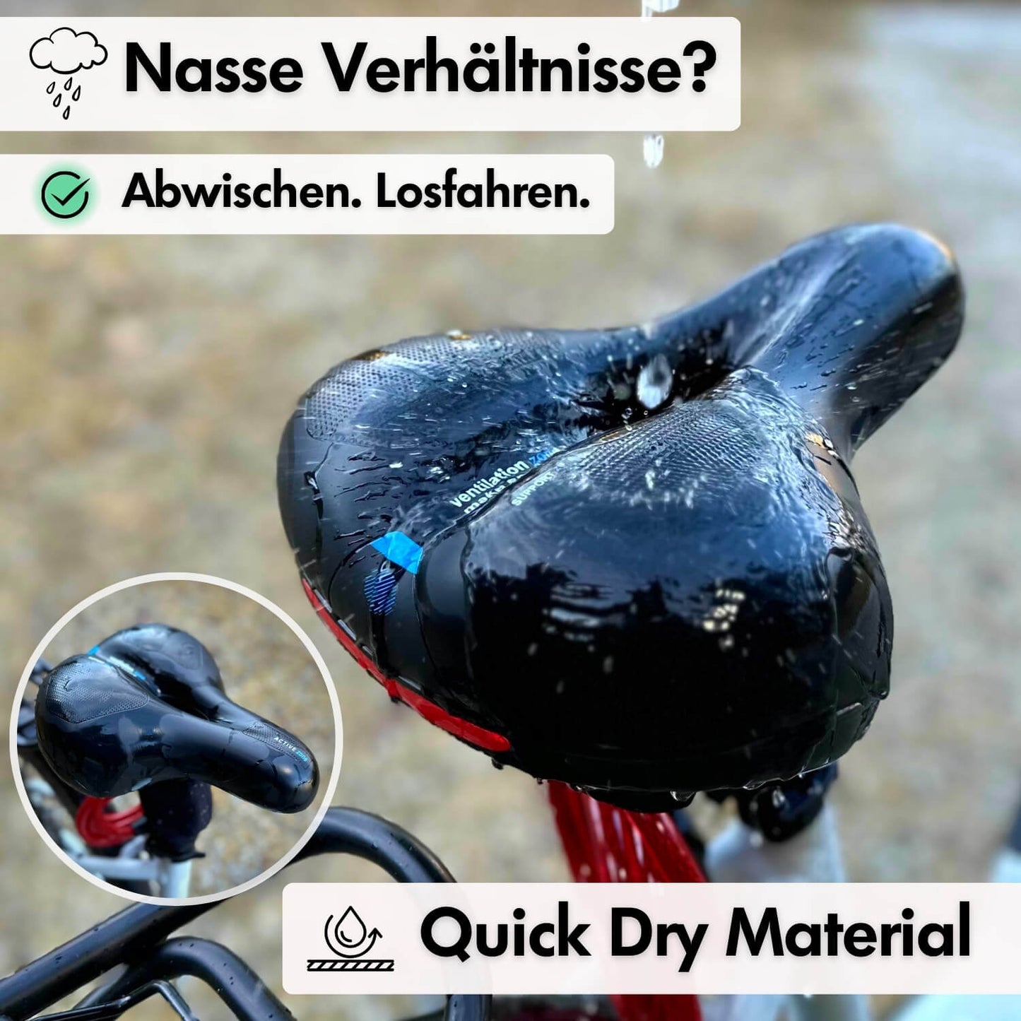 Comfortable Cloud Gel Bike Seat Cushion