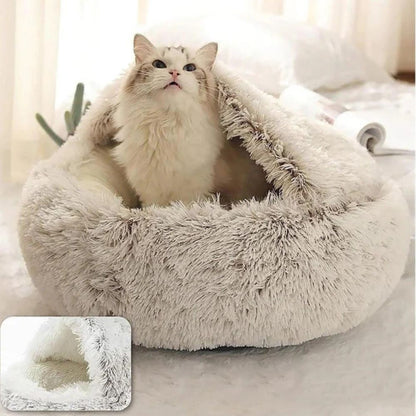 Plush Cozy Furry Dog Bed - Luxicro