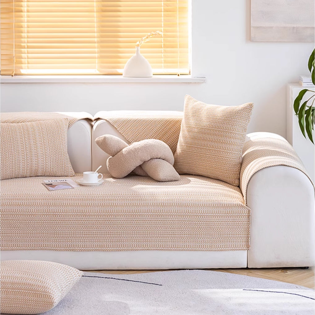 Soft Breathable Fabric Sofa Slipcover Couch Protector
