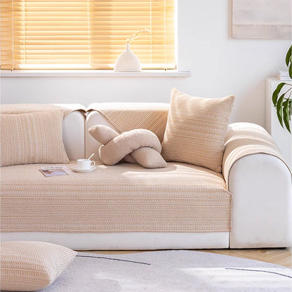Soft Breathable Fabric Sofa Slipcover Couch Protector