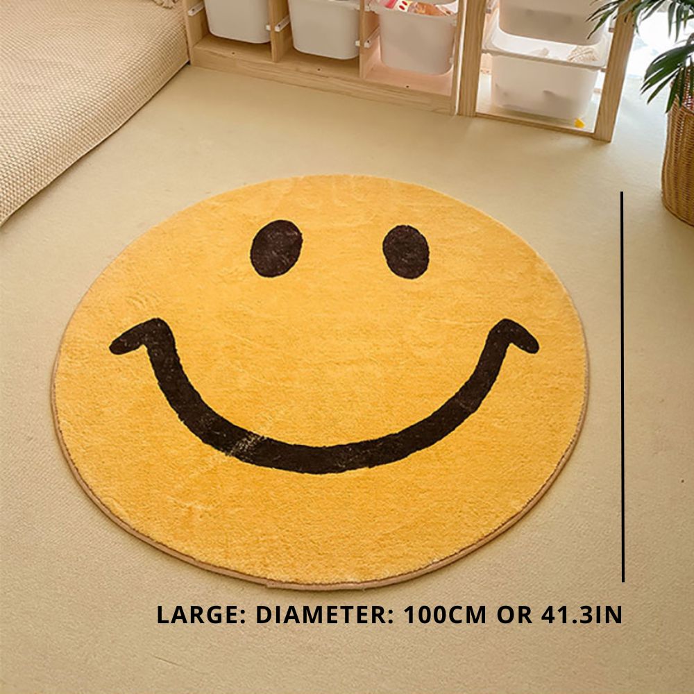 Happy Yellow Floor Mat