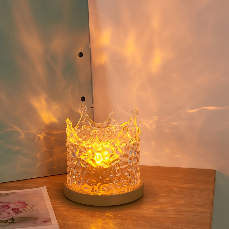 Colorful Ripple Effect Table Lamp in Unique Shapes