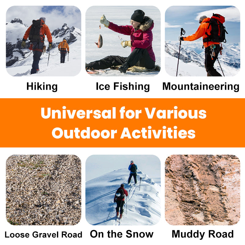 Anti Slip Snow Grips for Winter Walking Safety