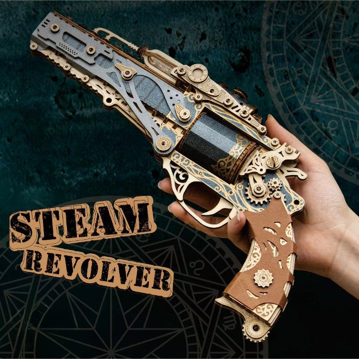 Unique Wooden Puzzle Gun Toy for Adults