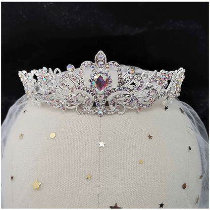 Dazzling Crystal Hair Crown Comb