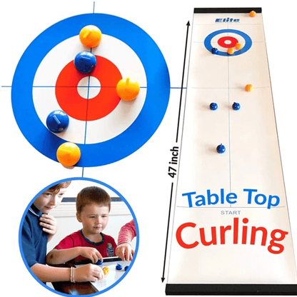Fun Indoor Curling Board Game - Luxicro