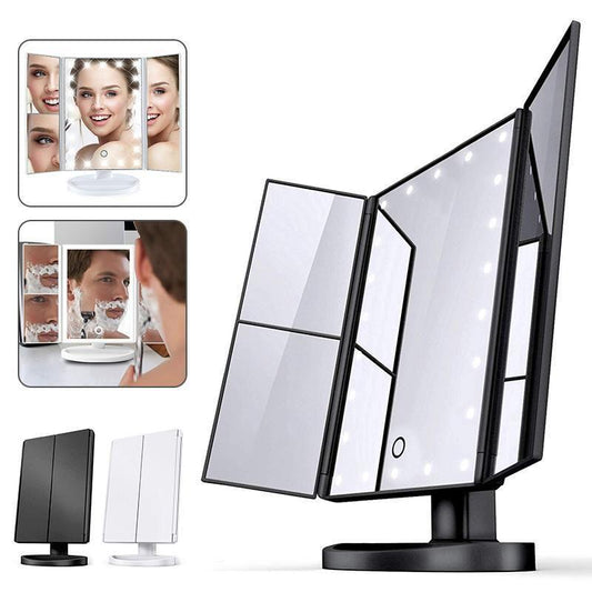 Bright LED Illuminated Cosmetic Mirror - Luxicro