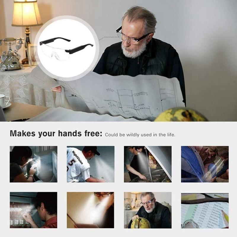 Illuminated Magnifying Reading Glasses