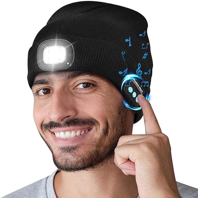 Warm Lighted Bluetooth Beanie Cap - Luxicro