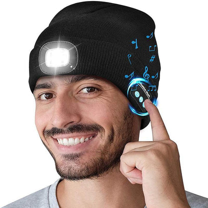 Warm Lighted Bluetooth Beanie Cap - Luxicro