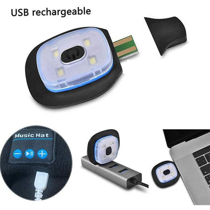 Warm Lighted Bluetooth Beanie Cap