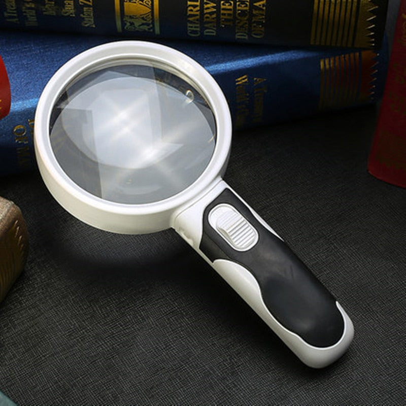 Portable LED Magnifying Glass 20x Zoom Reader - Luxicro