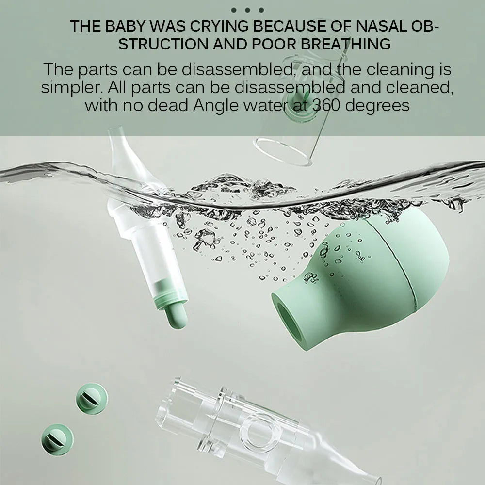 Gentle Baby Nose Suction with Soft Silicon Tip