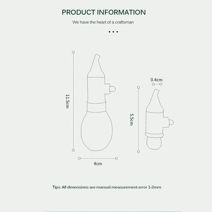 Gentle Baby Nose Suction with Soft Silicon Tip