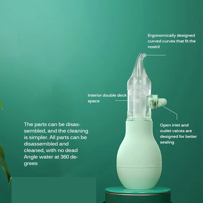 Gentle Baby Nose Suction with Soft Silicon Tip