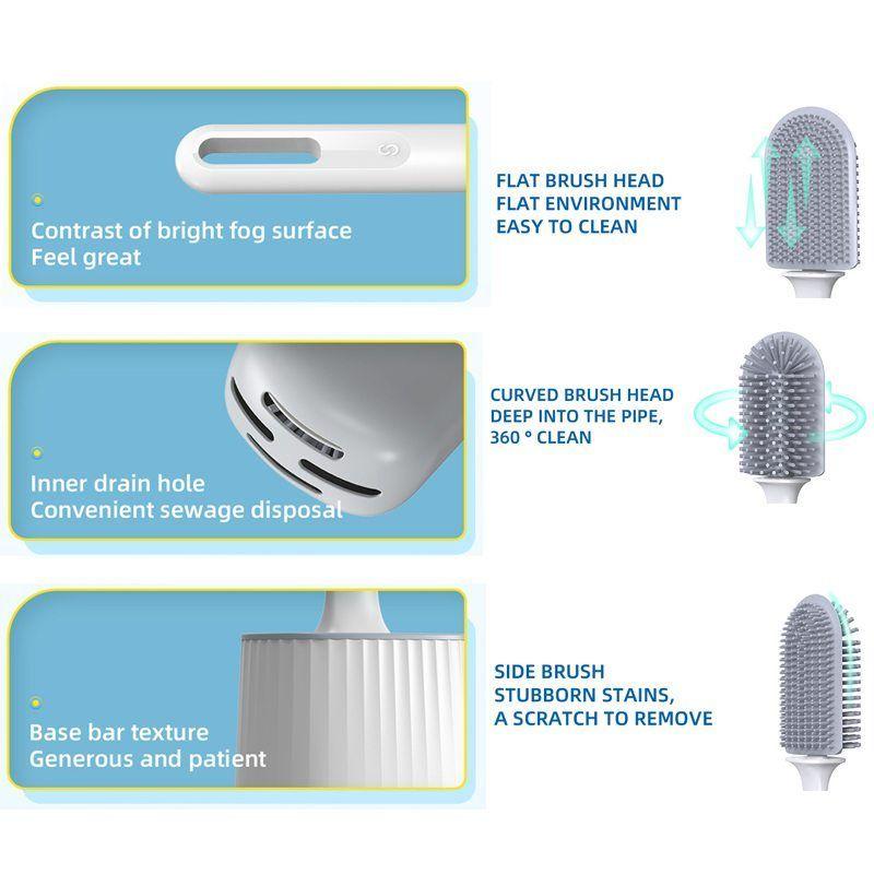 Deluxe Full Toilet Cleaning Brush Kit