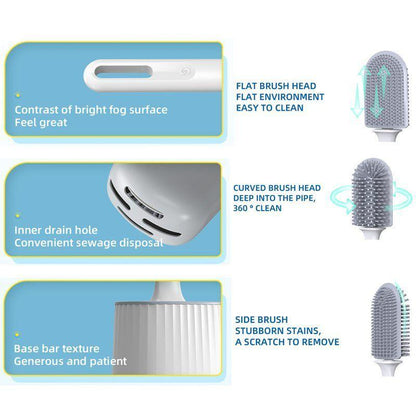 Deluxe Full Toilet Cleaning Brush Kit