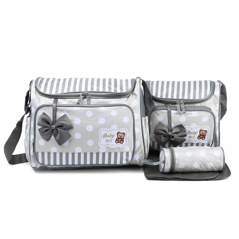 Convenient Baby Nappy Changing Bag with Bottle Holder