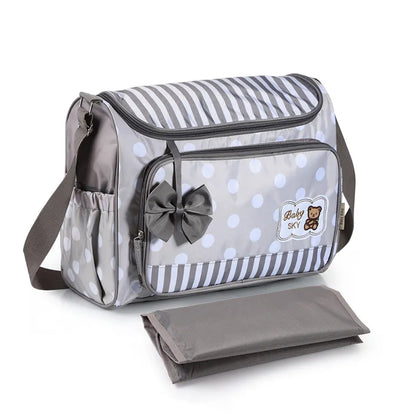 Convenient Baby Nappy Changing Bag with Bottle Holder