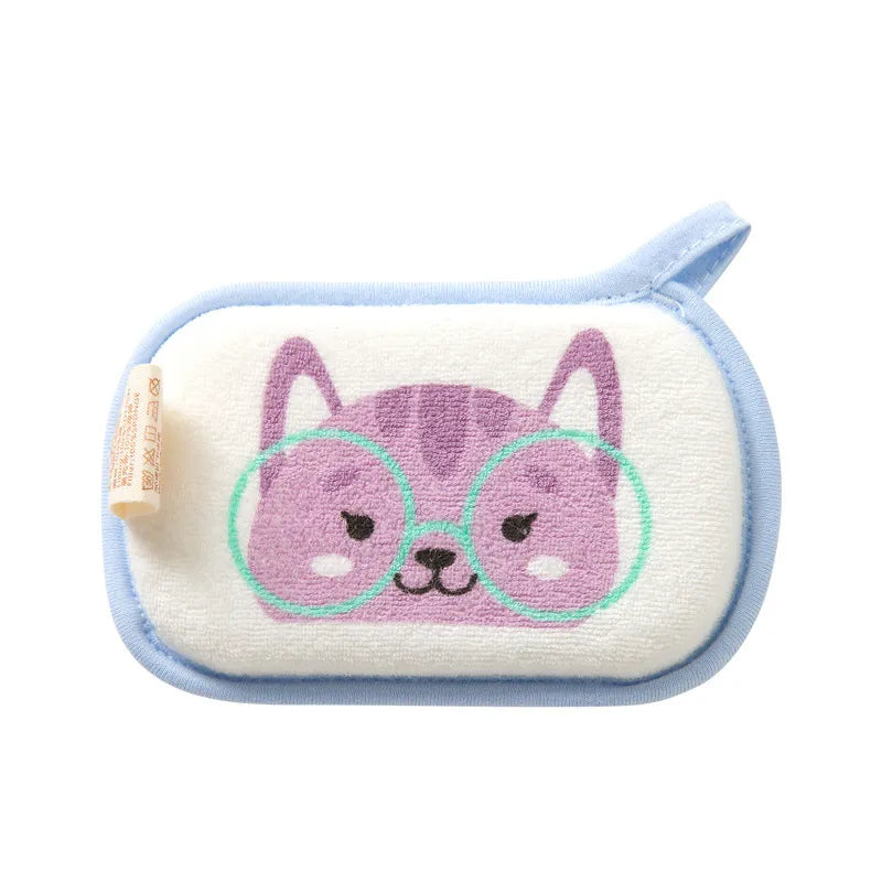 Cute Kids Bath Mitt Gentle Soft Touch - Luxicro