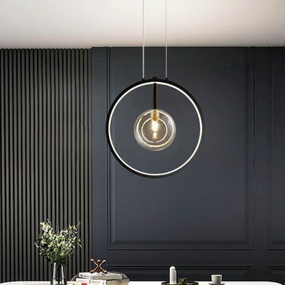 Modern Round Glass Hanging Light - Luxicro
