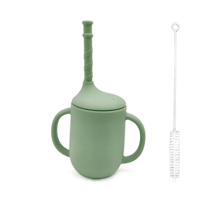 Easy Grip Toddler Sippy Cup with Straw and Lids - Luxicro