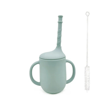 Spill Proof Baby Sippy Cup with Handles and Straw