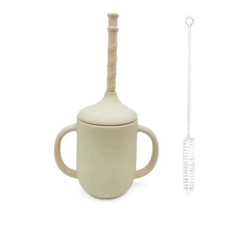 Spill Proof Baby Sippy Cup with Handles and Straw