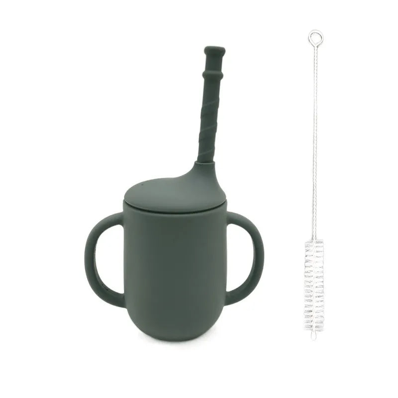 Spill Proof Baby Sippy Cup with Handles and Straw
