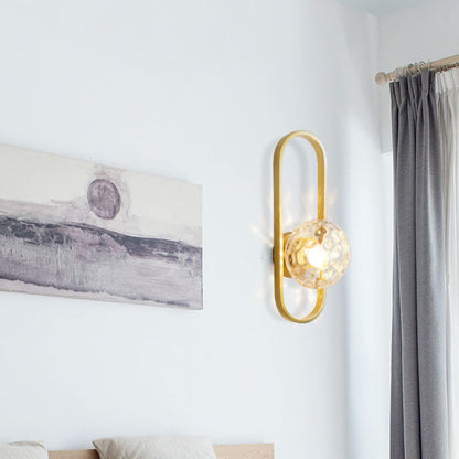 Contemporary Round Glass Wall Lamp - Luxicro