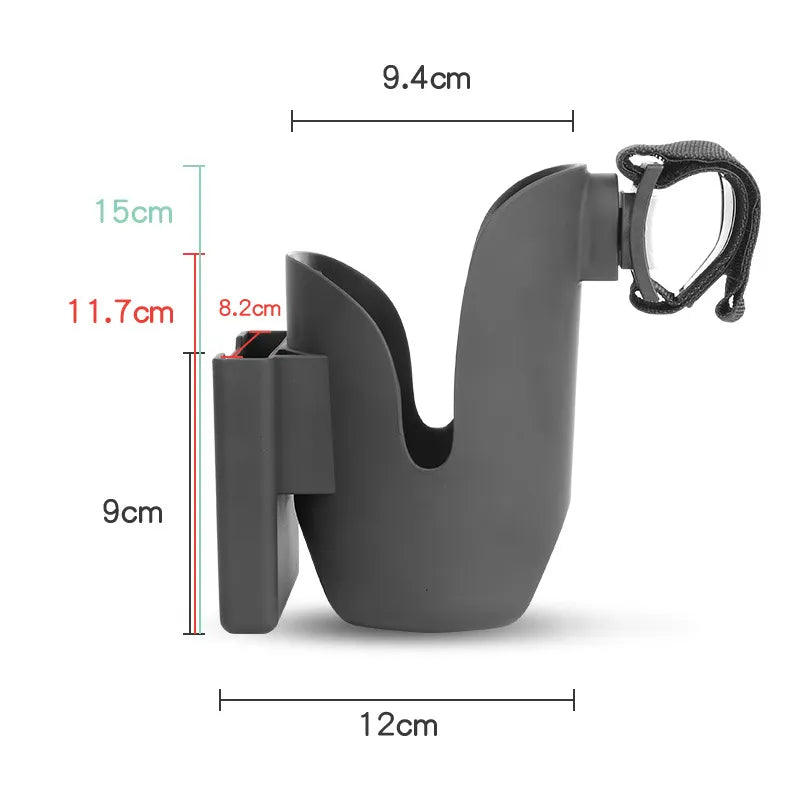 Convenient Stroller Cup Holder and Phone Mount