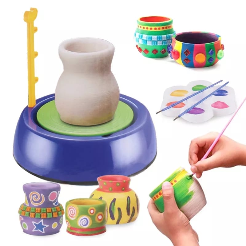 Fun Clay Modeling Kit for Kids DIY Pottery Set - Luxicro