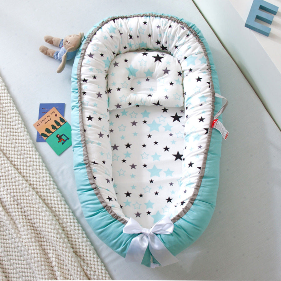 Compact Folding Baby Crib for Home and Travel