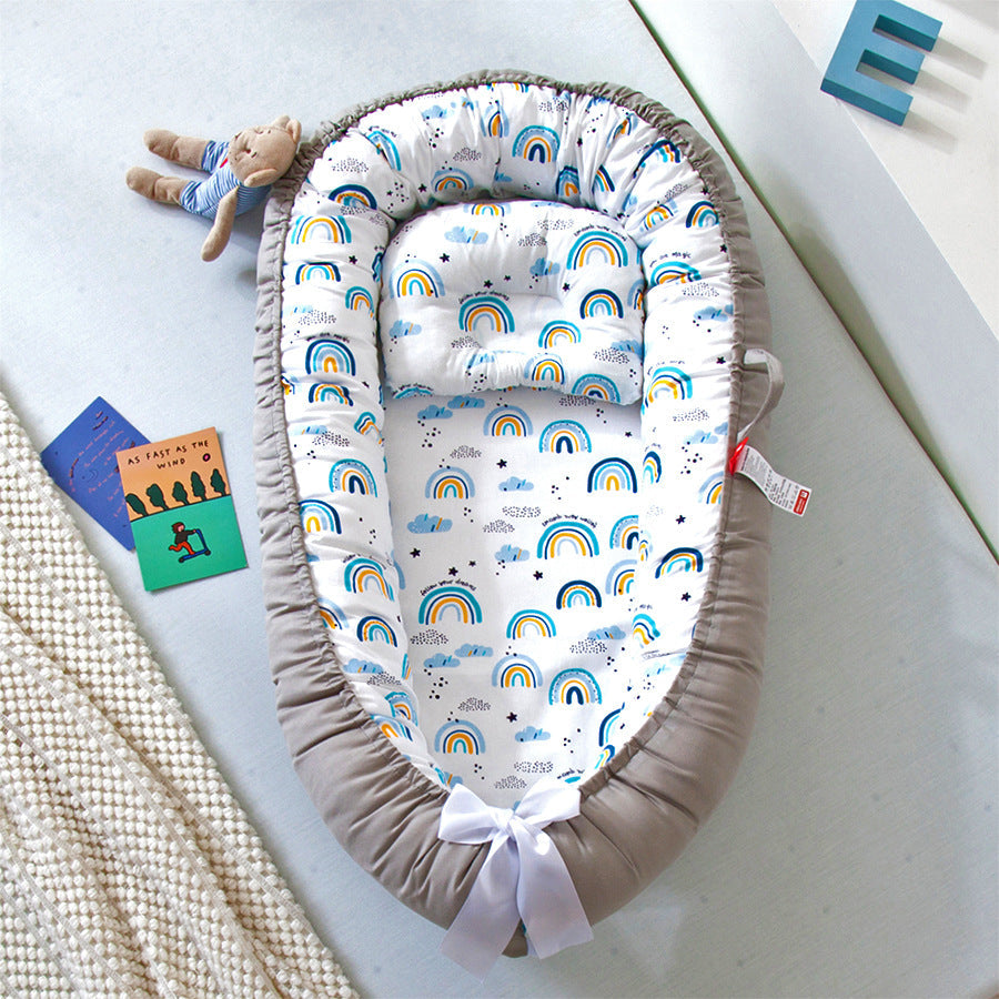 Compact Folding Baby Crib for Home and Travel