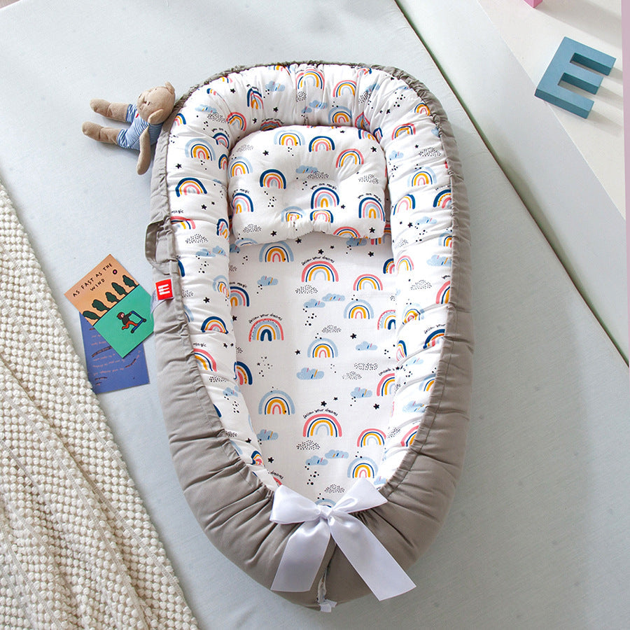 Compact Folding Baby Crib for Home and Travel