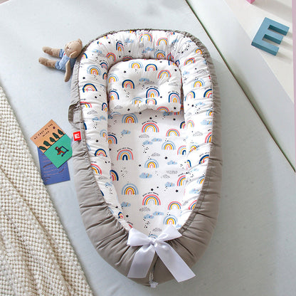 Compact Folding Baby Crib for Home and Travel