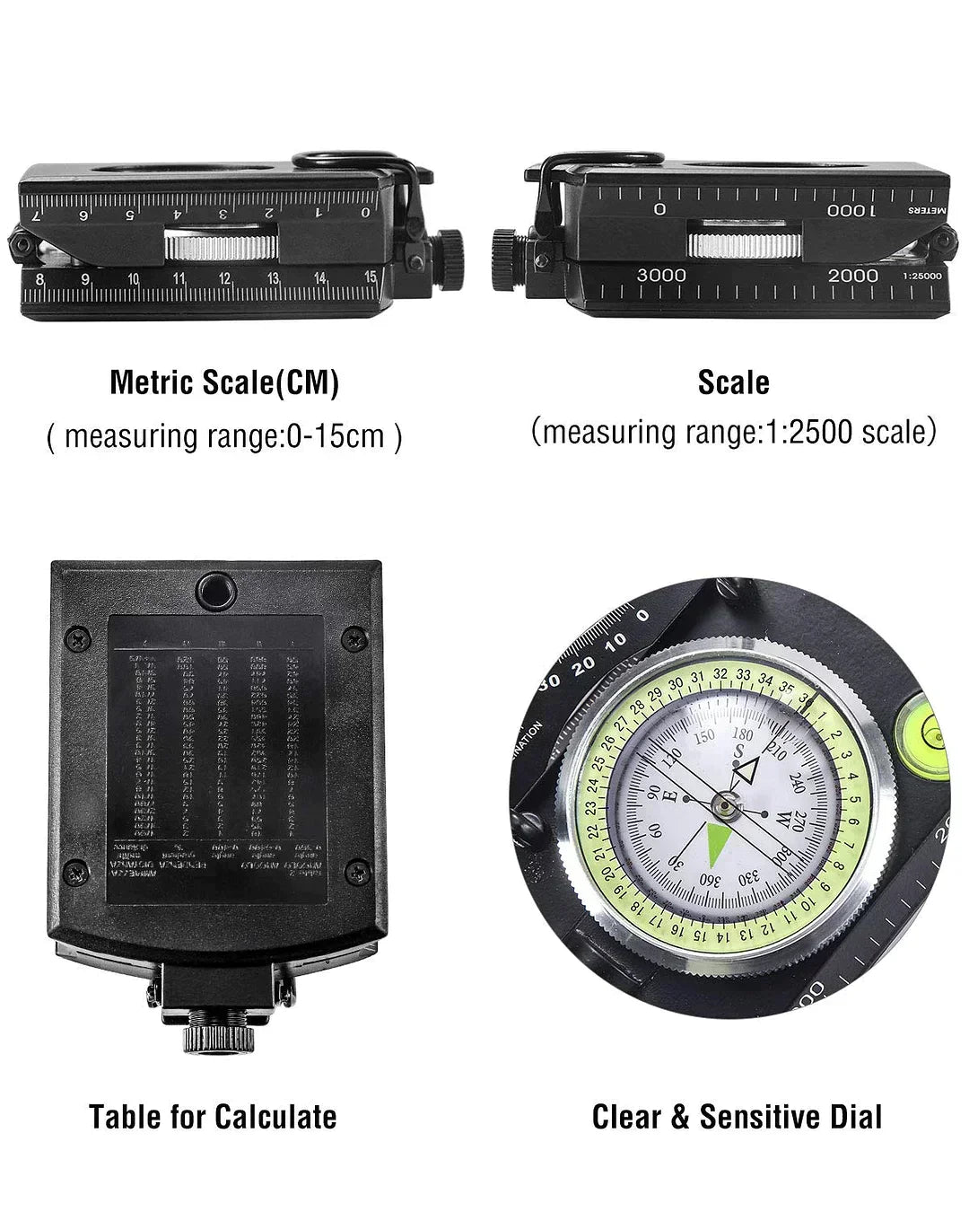 Outdoor Navigation Compass for Hiking Camping