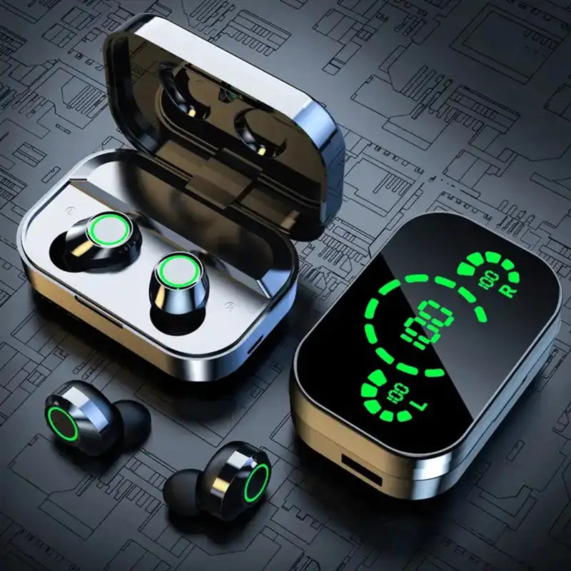 Wireless Sport Earbuds with Long Lasting Battery Case - Luxicro