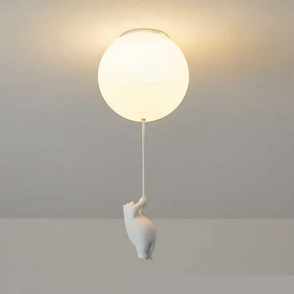 Cute Kids Cloud Lamp with Bear Design