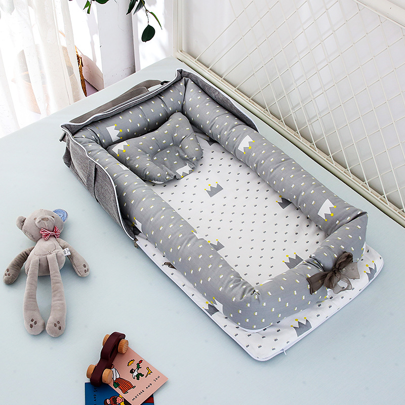 Portable Space Saving Baby Bed with Mattress