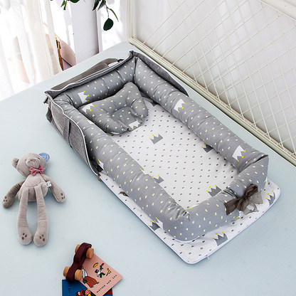 Portable Space Saving Baby Bed with Mattress