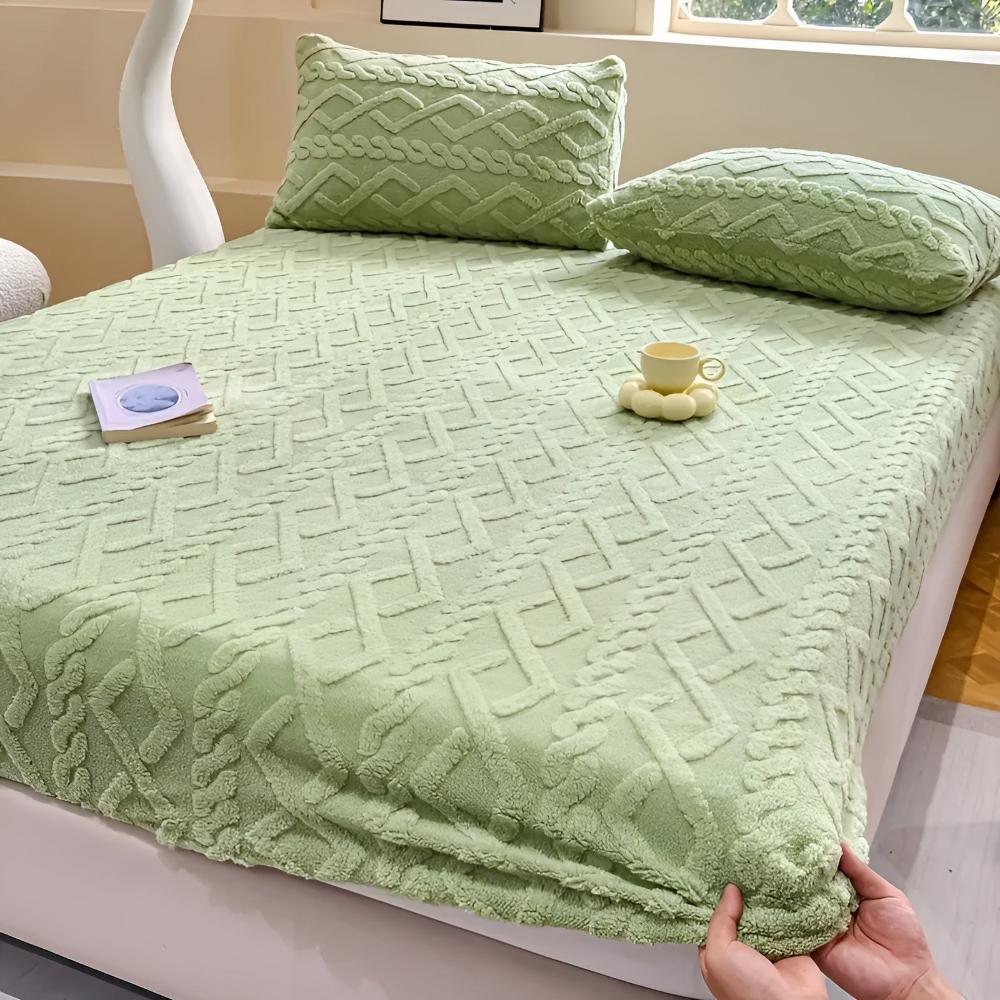 Luxurious Plush Fleece Bed Sheet Set - Luxicro