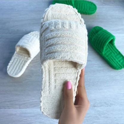 Plush Fuzzy Home Slippers