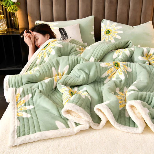 Bright Floral Cozy Throw Blanket - Luxicro