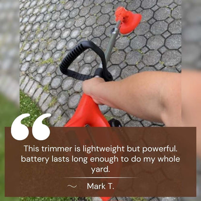 Cordless Garden Trimmer with Variable Cutting Height