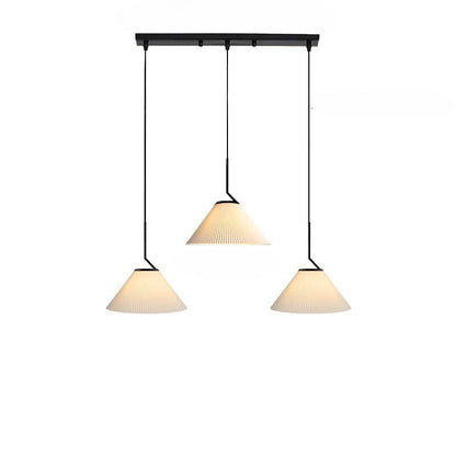 Creamy Fabric Shade Pendant Light